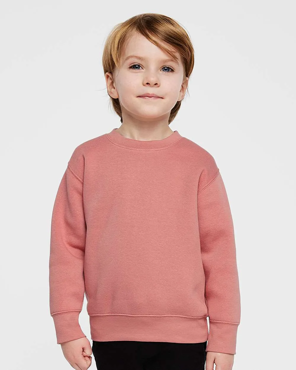 Rabbit Skins Toddler Fleece Crewneck Sweatshirt Mauvelous