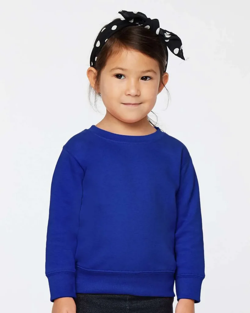 Rabbit Skins Toddler Fleece Crewneck Sweatshirt Royal