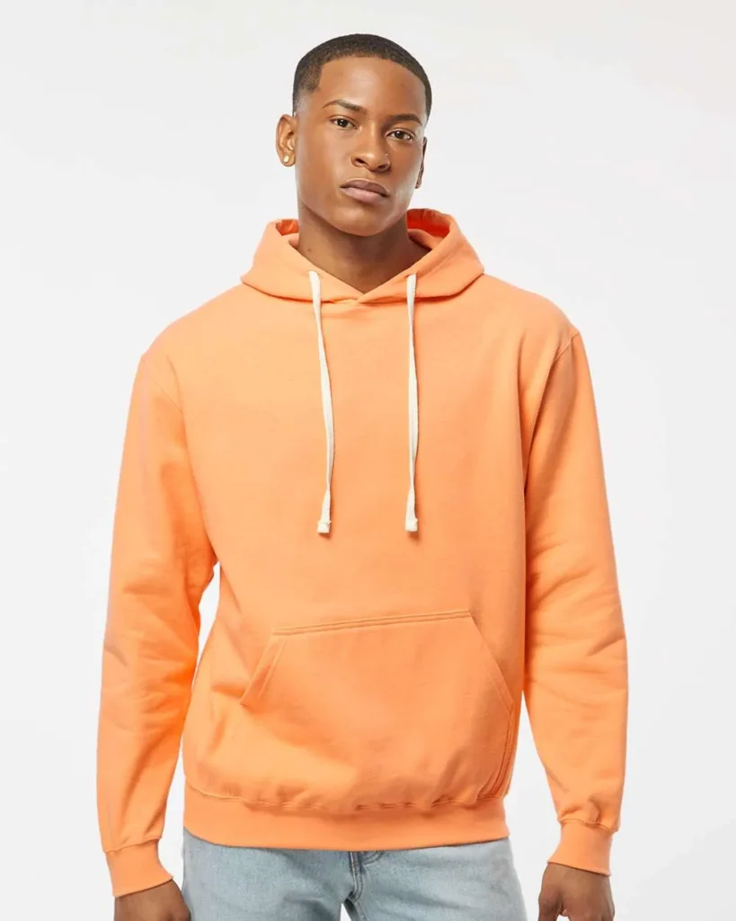 Tultex Fleece Hooded Sweatshirt Cantaloupe