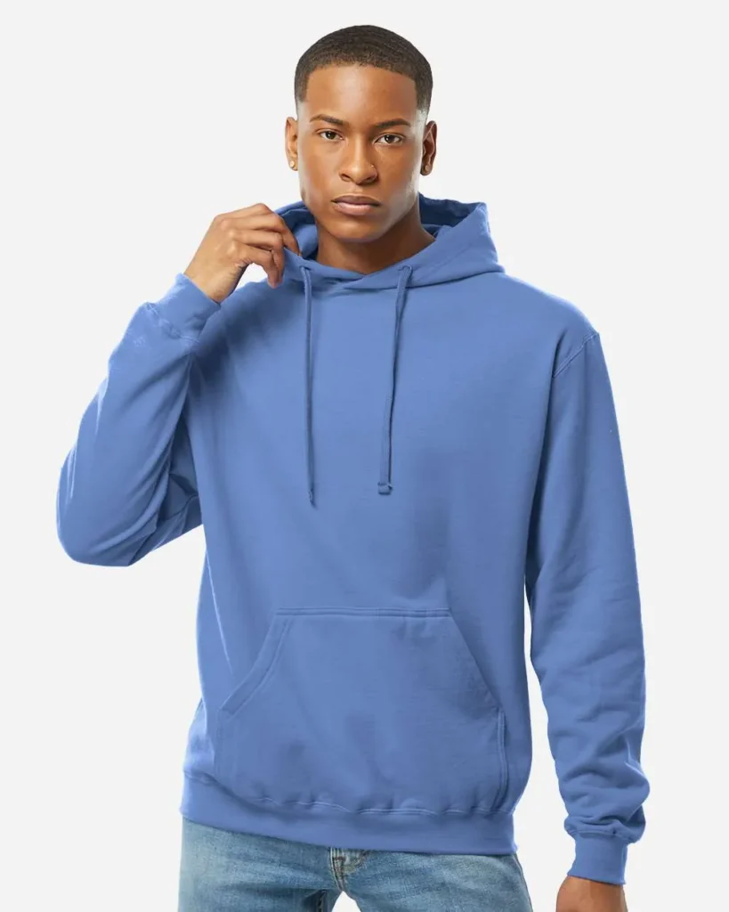 Tultex Fleece Hooded Sweatshirt Columbia Blue