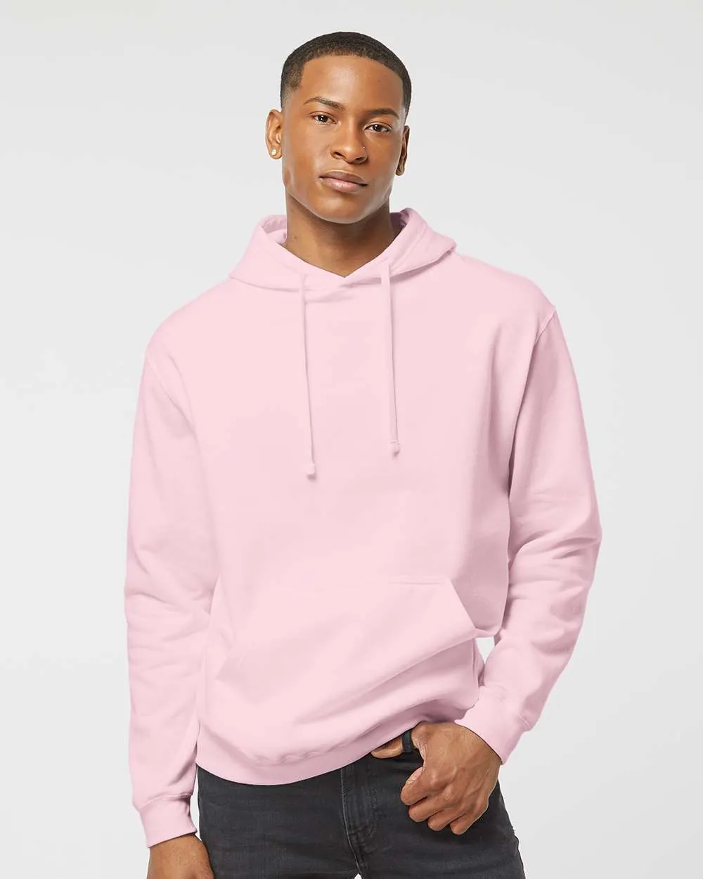 Tultex Fleece Hooded Sweatshirt Light Pink