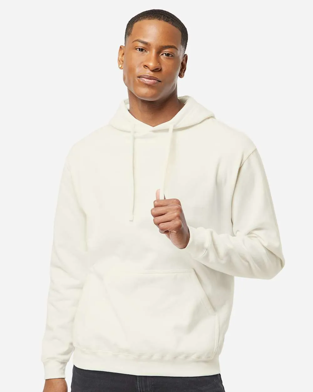 Tultex Fleece Hooded Sweatshirt Natural