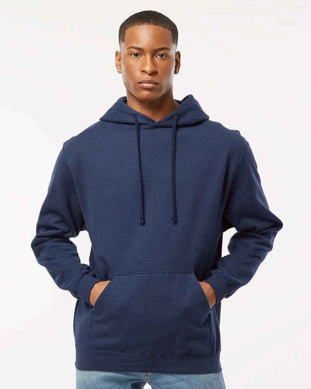Tultex Fleece Hooded Sweatshirt Navy
