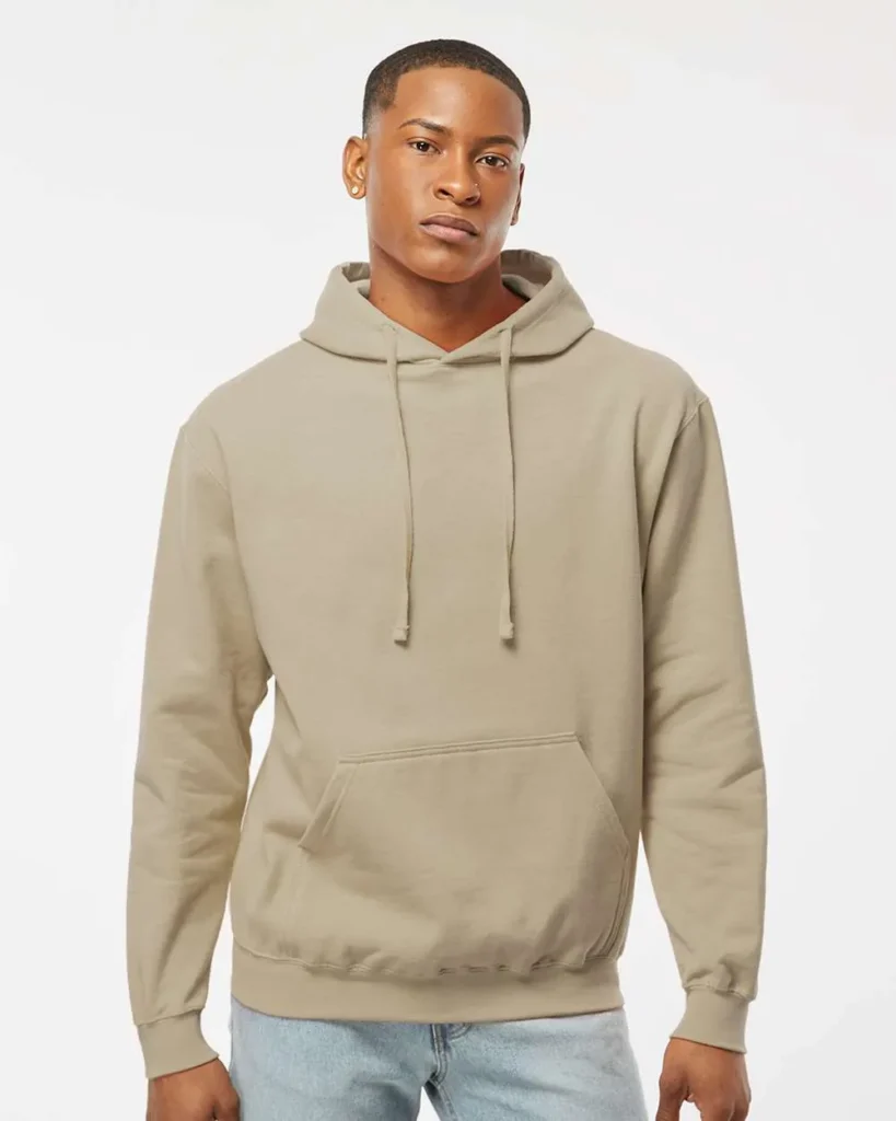 Tultex Fleece Hooded Sweatshirt Sand