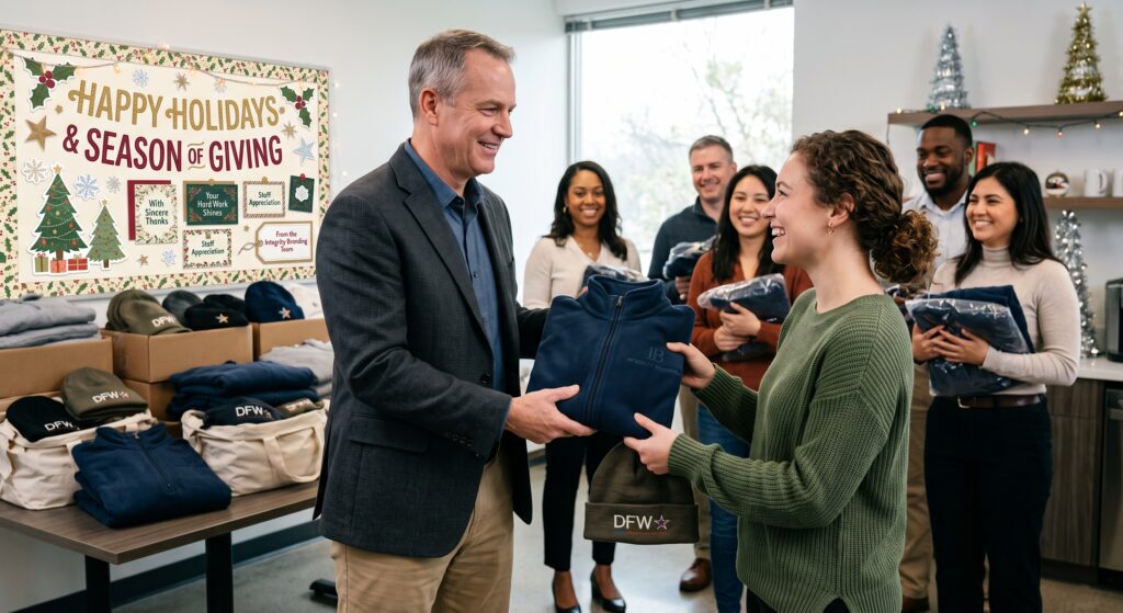 Embroidered apparel for corporate staff