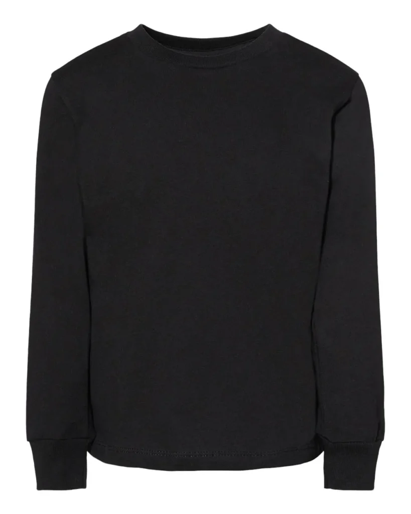 Bella + Canvas Toddler Jersey Long Sleeve Black