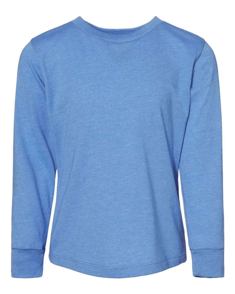 Bella + Canvas Toddler Jersey Long Sleeve Heather Columbia Blue
