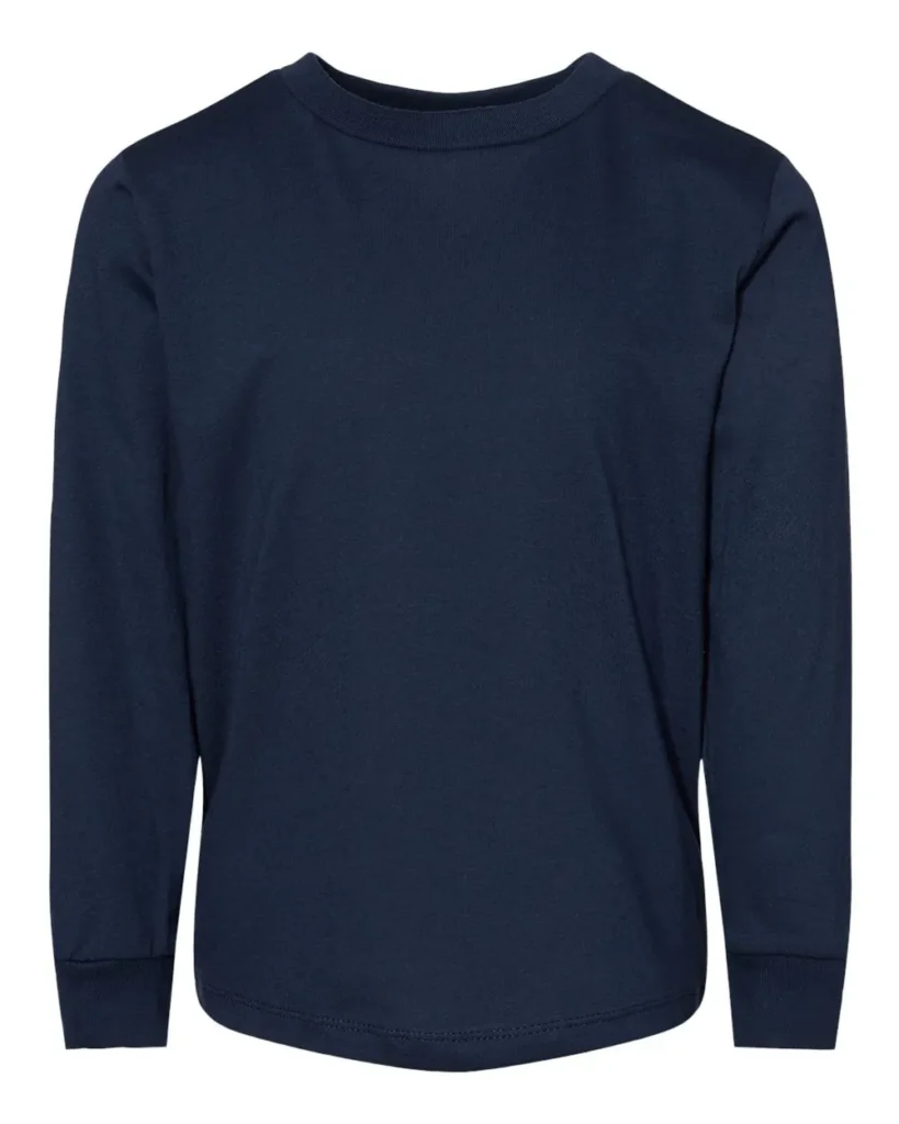Bella + Canvas Toddler Jersey Long Sleeve Navy