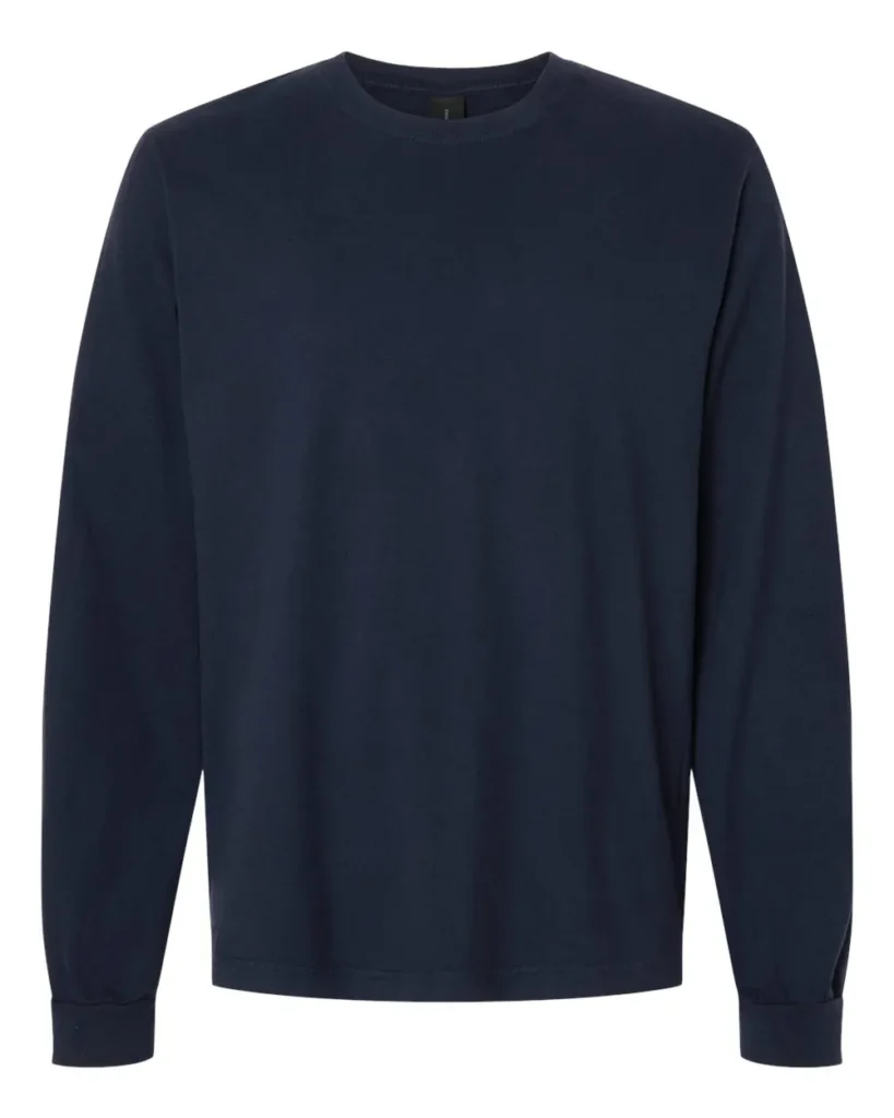 Bella+Canvas Garment-Dyed Long Sleeve Navy