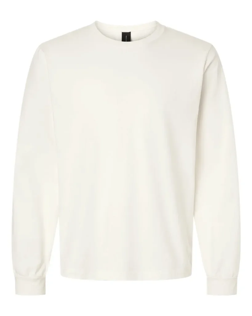 Bella+Canvas Garment-Dyed Long Sleeve Vintage White