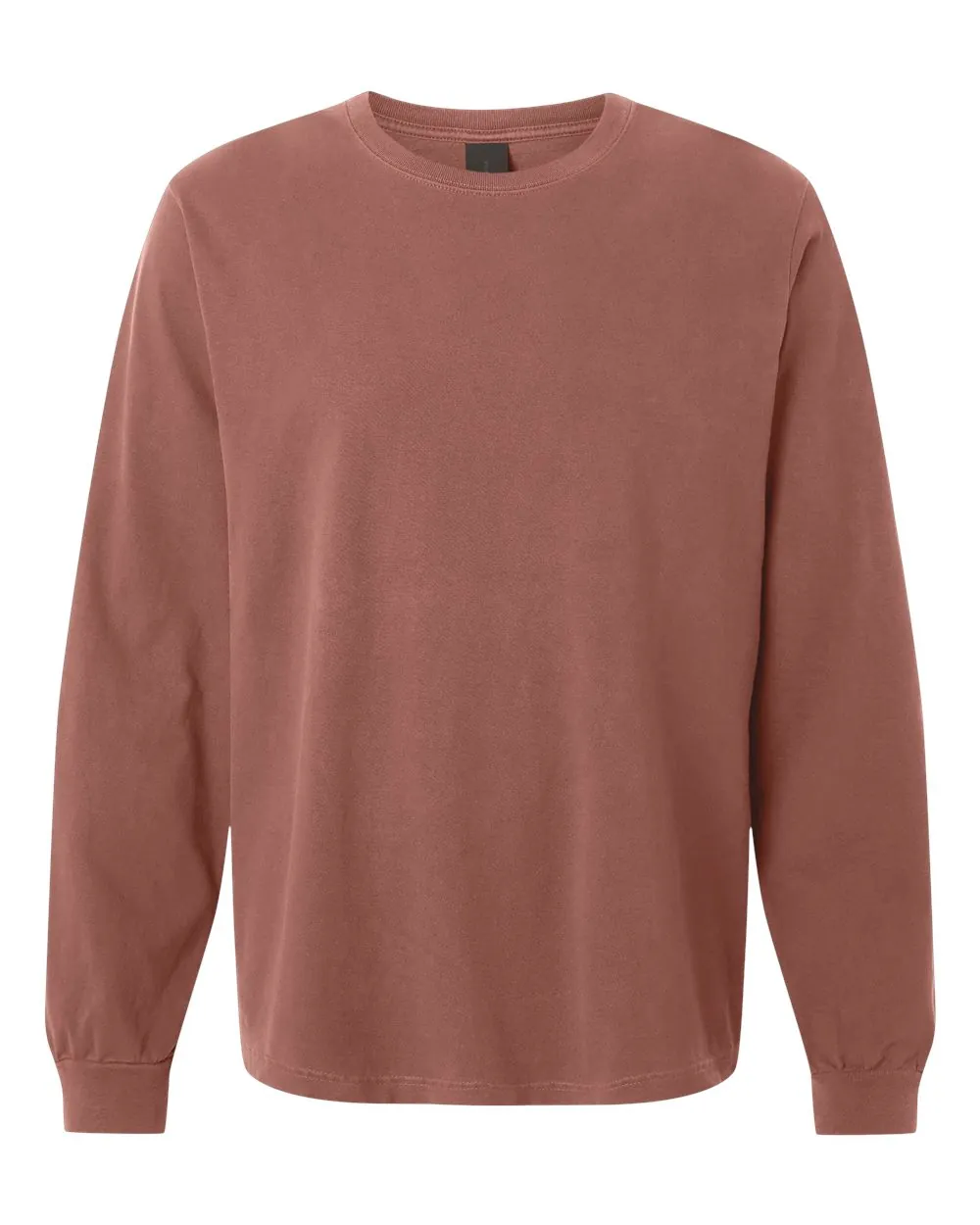 Bella+Canvas Garment-Dyed Long Sleeve Washed Chestnut