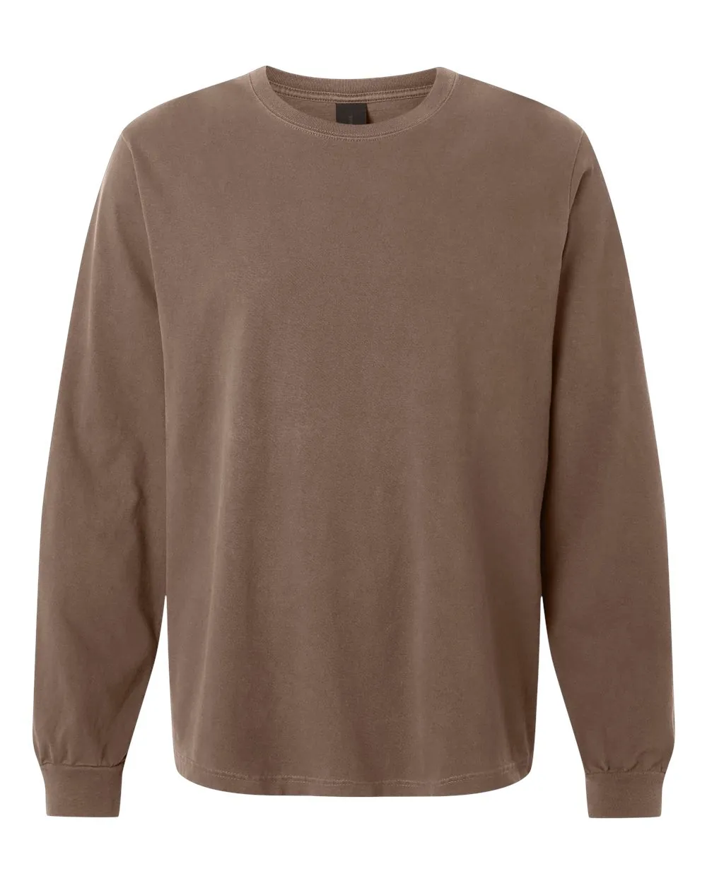 Bella+Canvas Garment-Dyed Long Sleeve Washed Cocoa