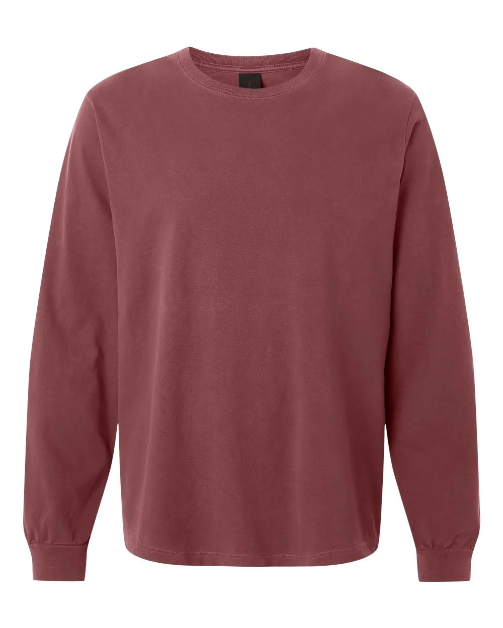 Bella+Canvas Garment-Dyed Long Sleeve Washed Maroon