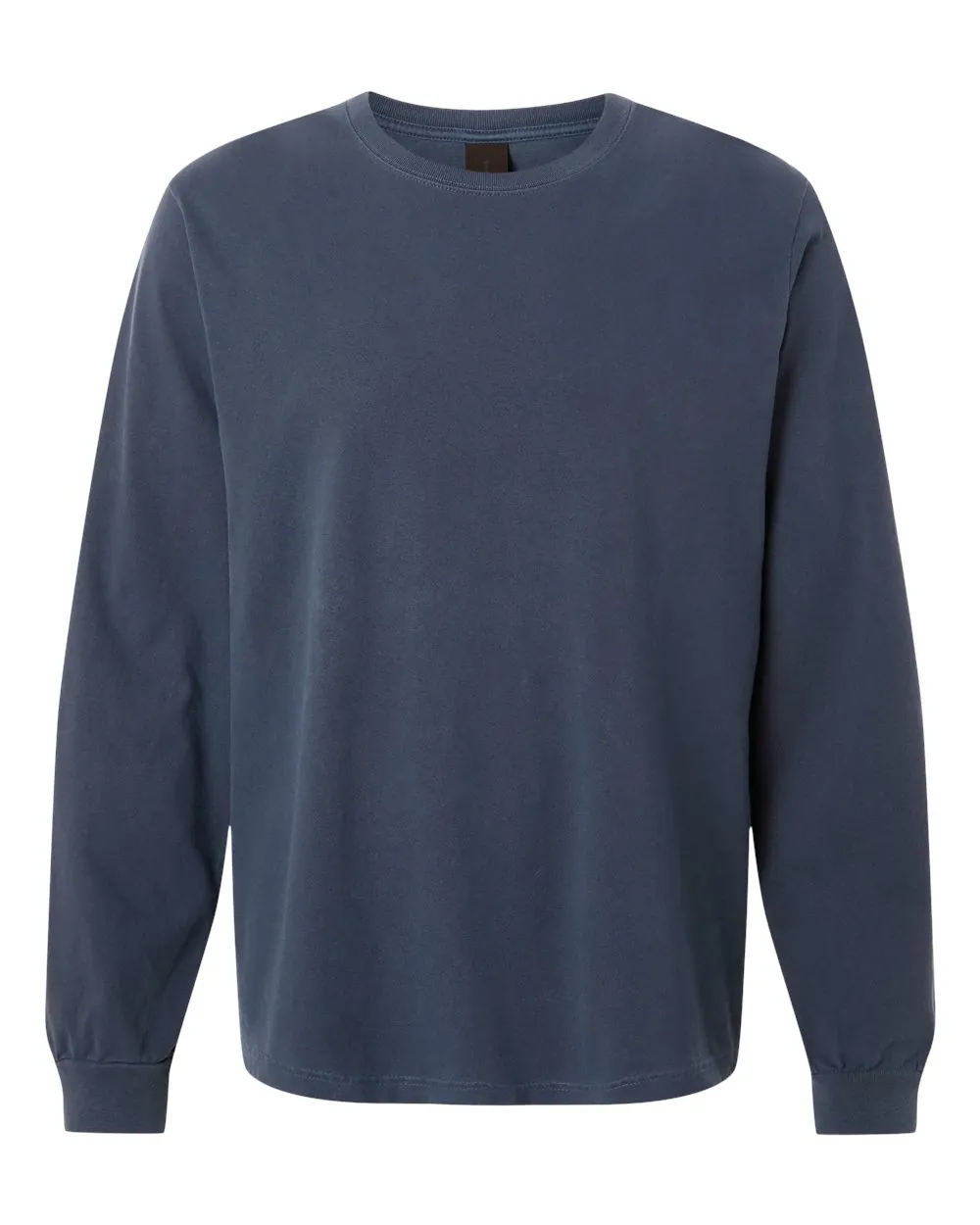 Bella+Canvas Garment-Dyed Long Sleeve Washed Navy