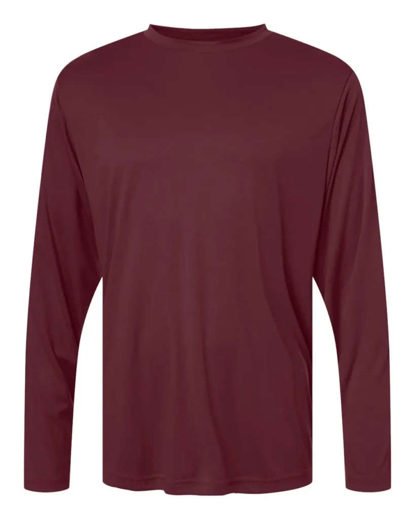 CORE365 Long Sleeve Burgundy