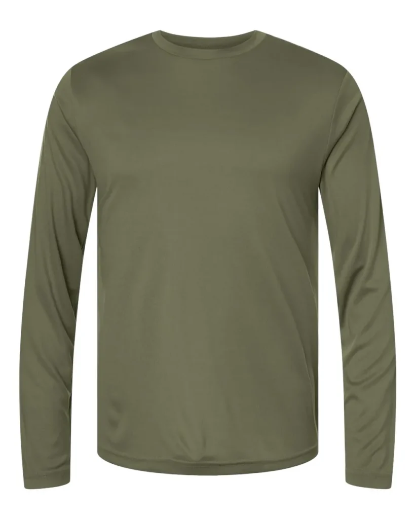CORE365 Long Sleeve Military Green