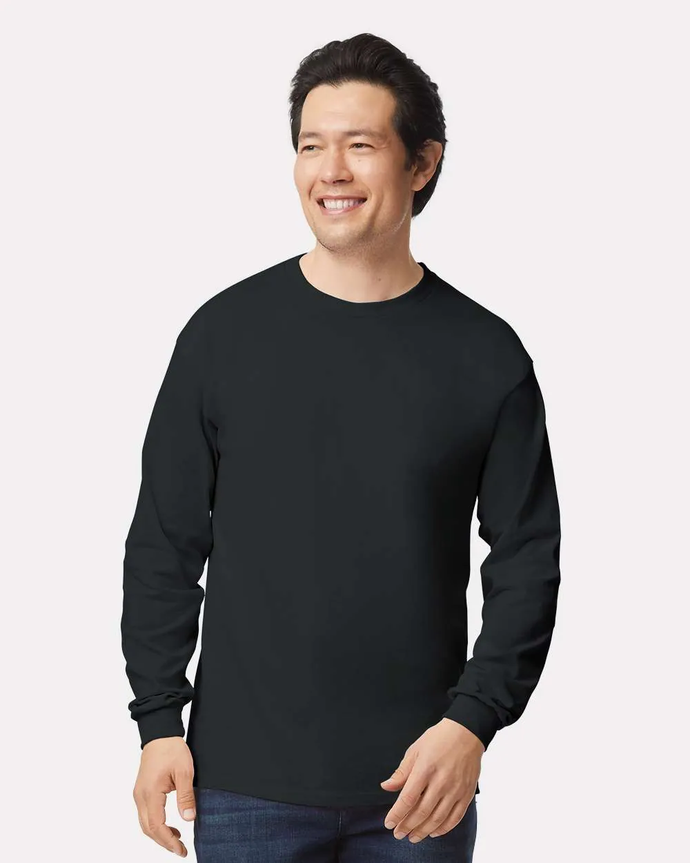 Gildan 100% Cotton Long Sleeve Black