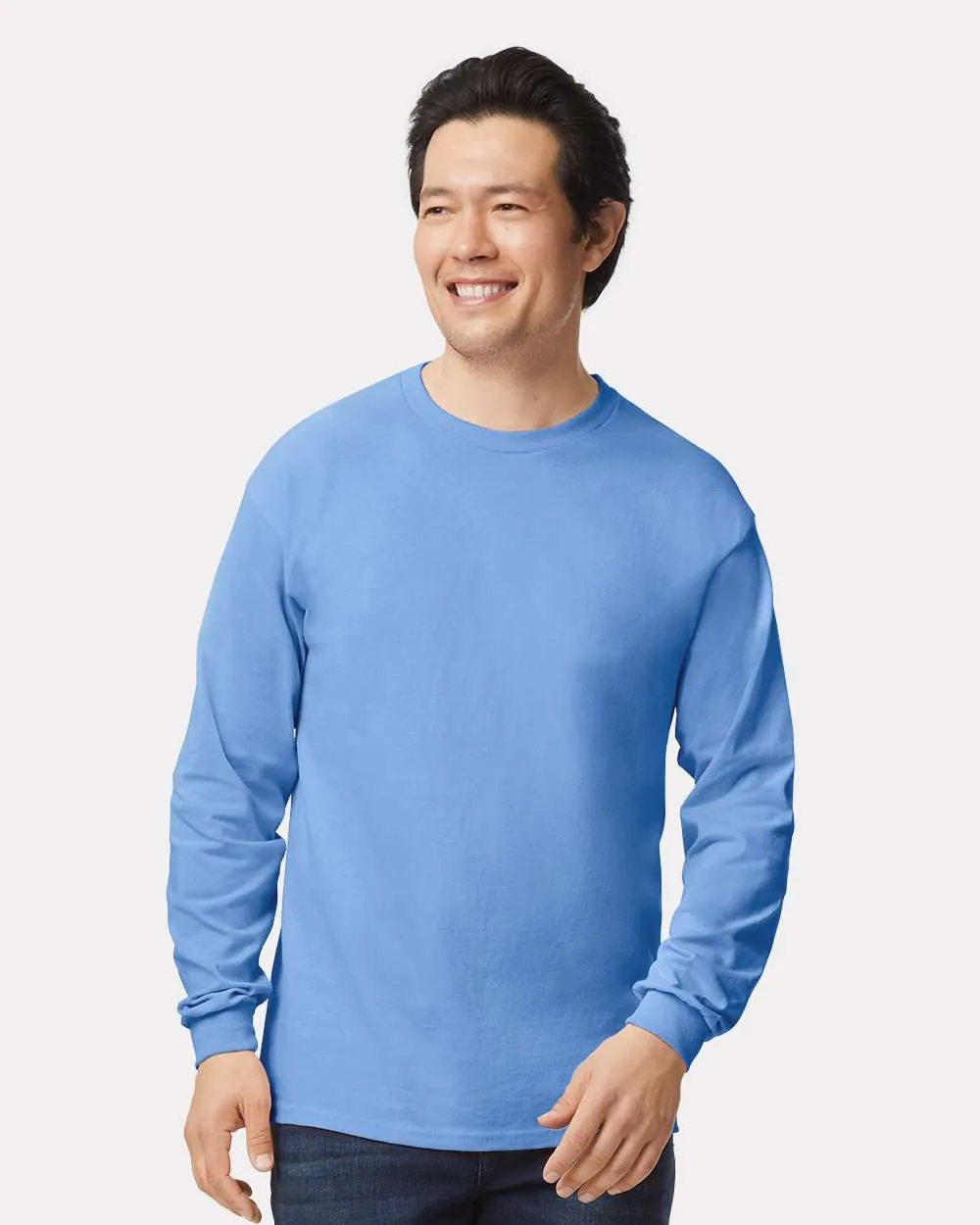 Gildan 100% Cotton Long Sleeve Carolina Blue
