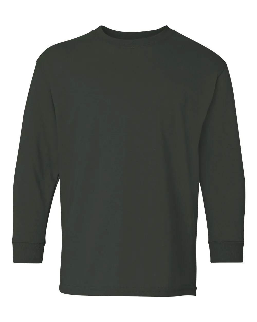 Gildan Youth Long Sleeve Forest Green