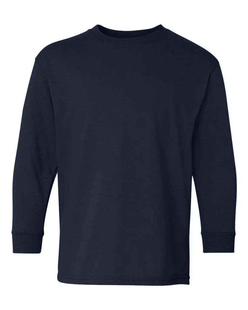 Gildan Youth Long Sleeve Navy