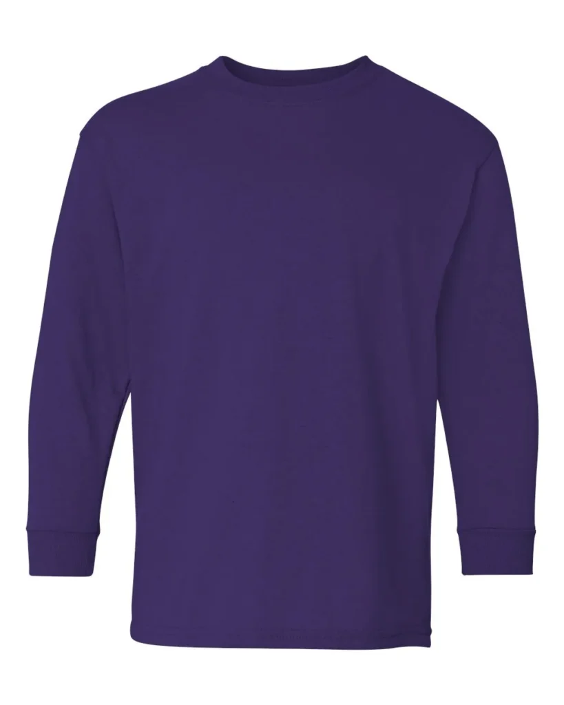 Gildan Youth Long Sleeve Purple