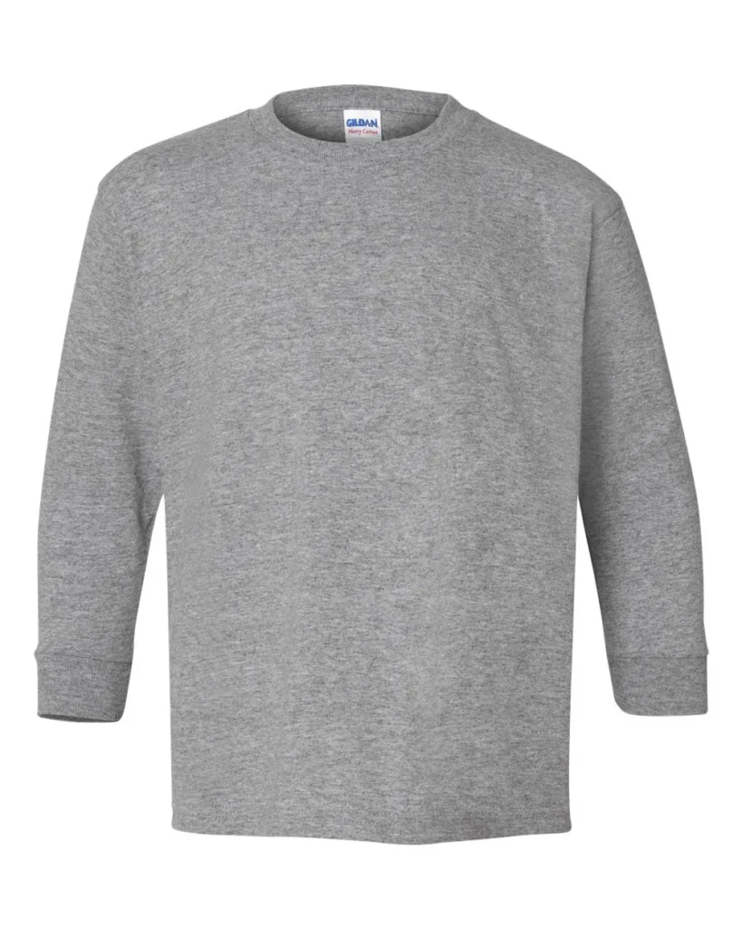 Gildan Youth Long Sleeve Sport Grey