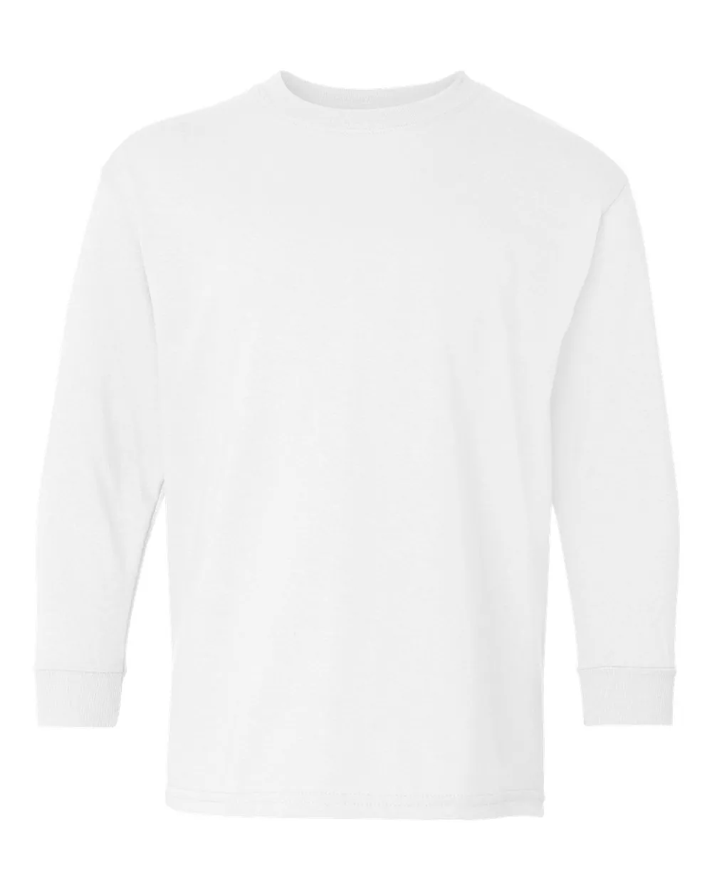 Gildan Youth Long Sleeve White