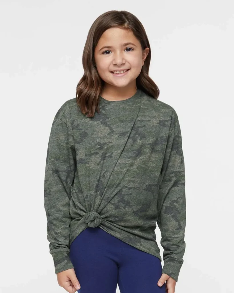 LAT Youth Long Sleeve Vintage Camo