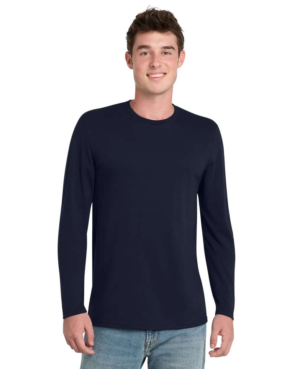 Port & Co Tri-blend Long Sleeve Deep Navy