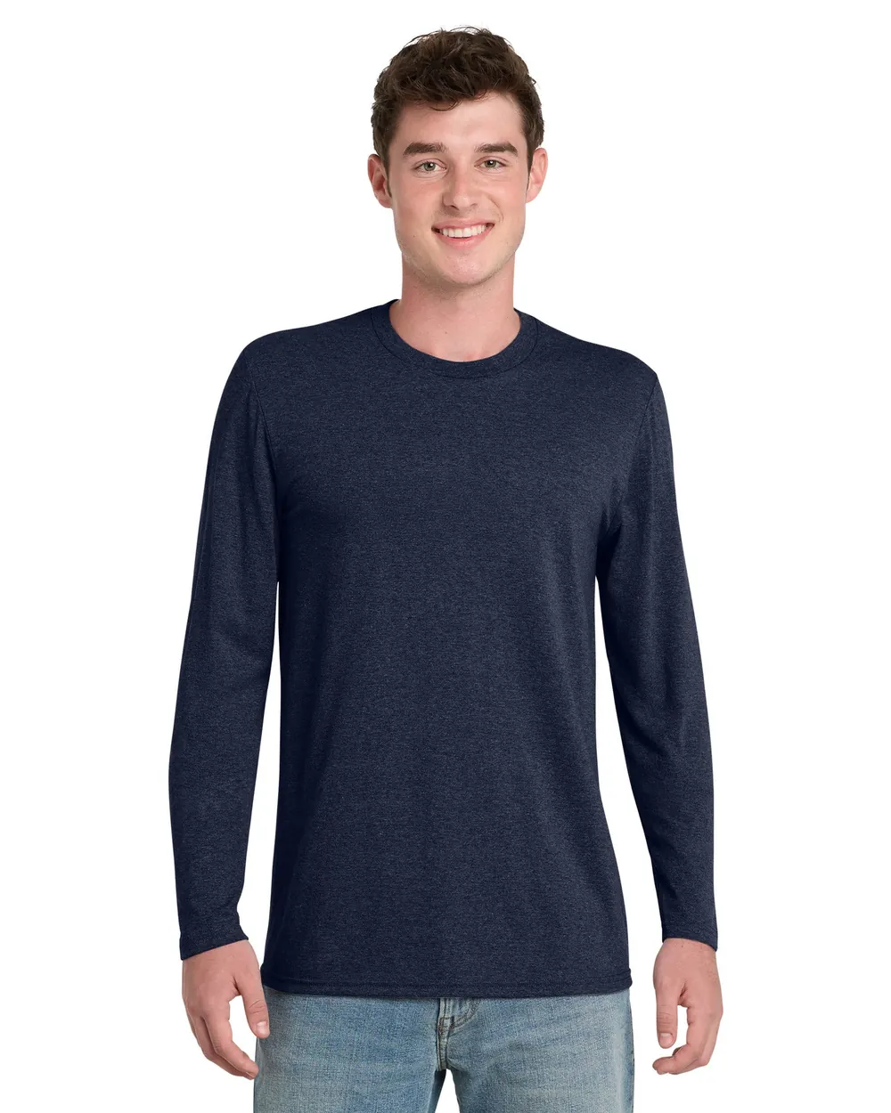Port & Co Tri-blend Long Sleeve Team Navy Heather