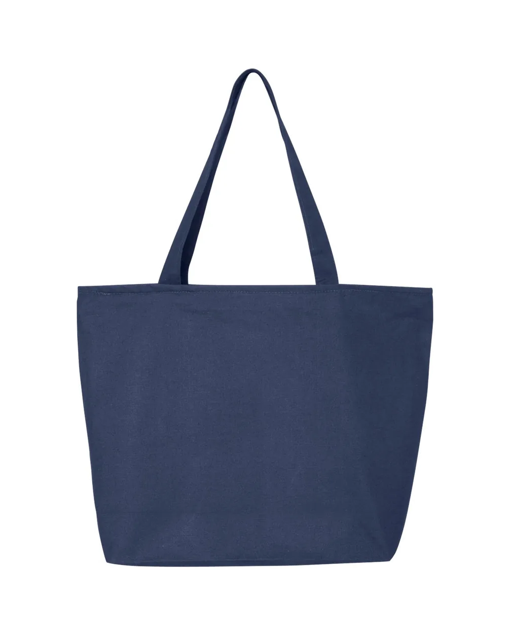 Q-Tees Zippered Tote Navy