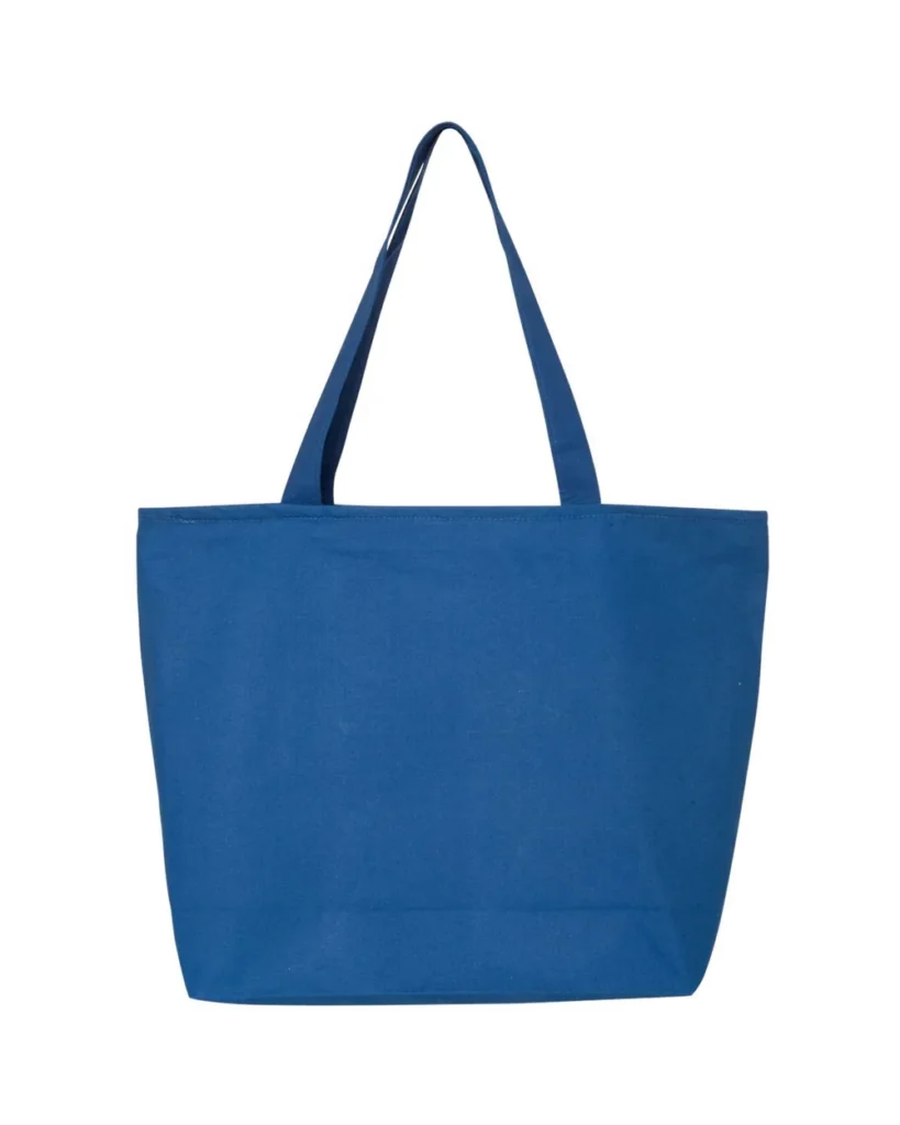 Q-Tees Zippered Tote Royal