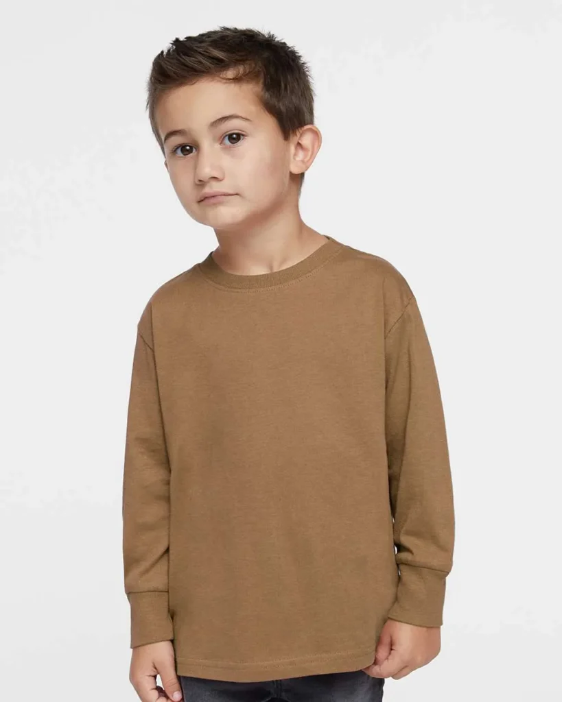 Rabbit Skins Toddler Fine Long Sleeve Coyote Brown
