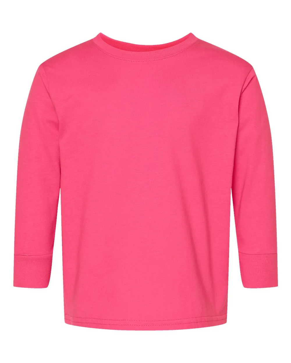 Rabbit Skins Toddler Fine Long Sleeve Hot Pink