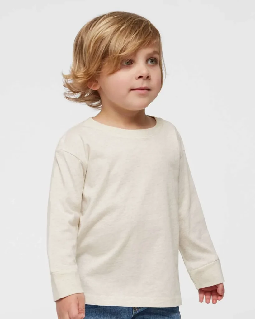Rabbit Skins Toddler Fine Long Sleeve Natural Heather