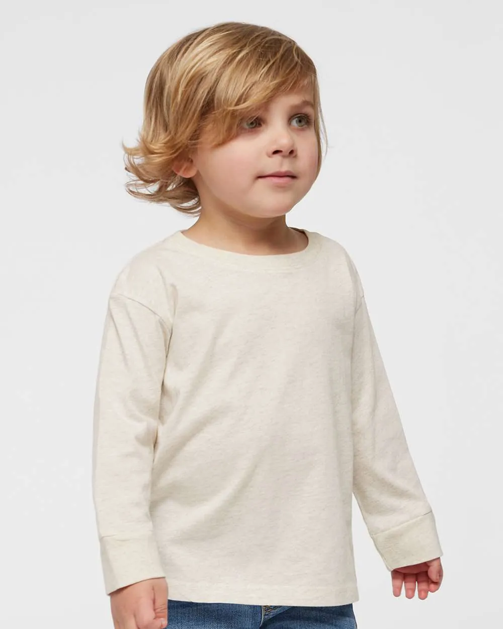 Rabbit Skins Toddler Fine Long Sleeve Natural Heather