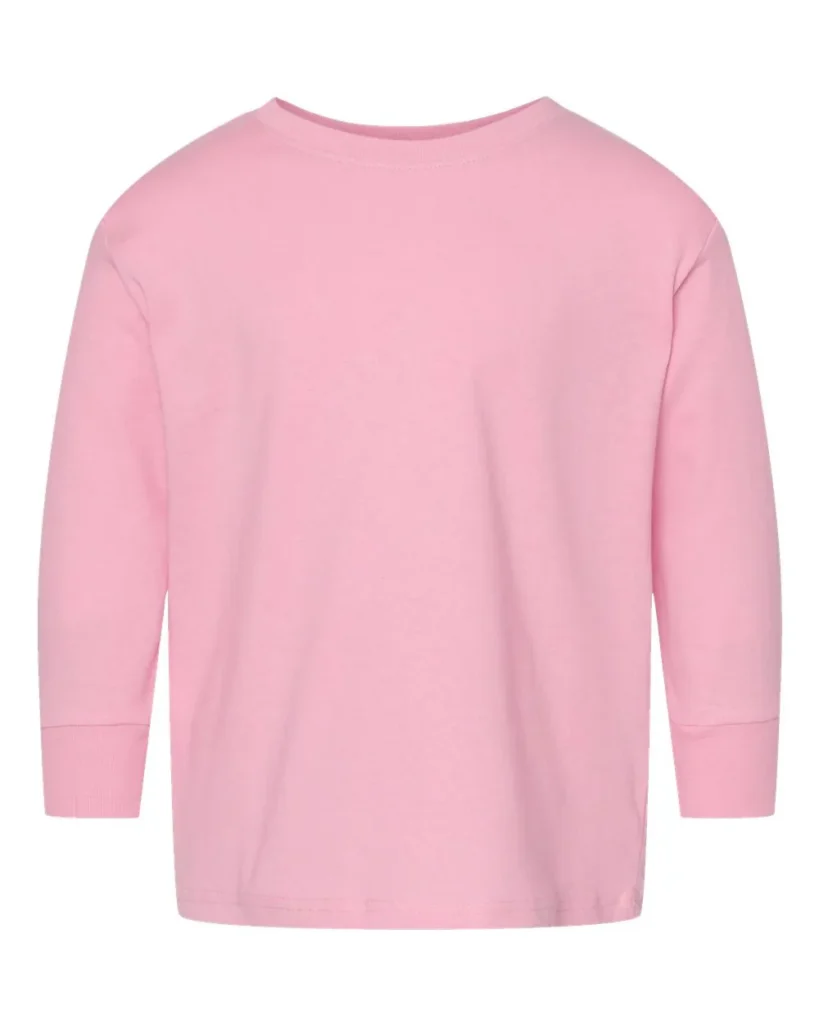 Rabbit Skins Toddler Fine Long Sleeve Pink