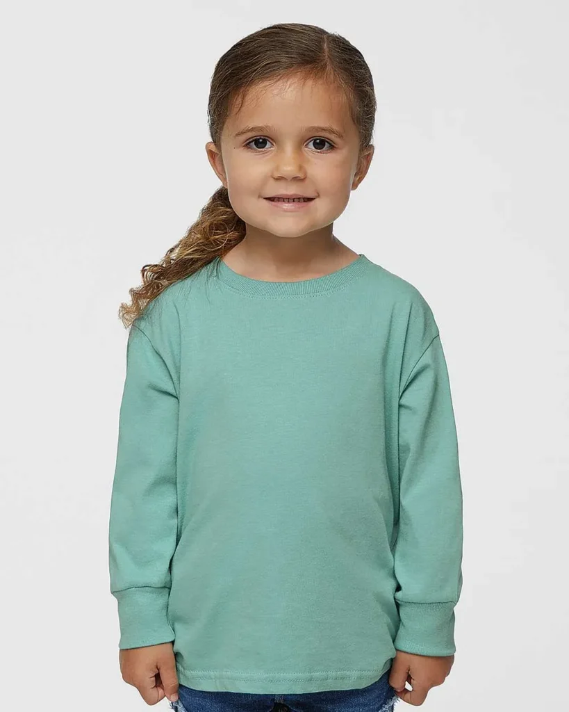 Rabbit Skins Toddler Fine Long Sleeve Saltwater