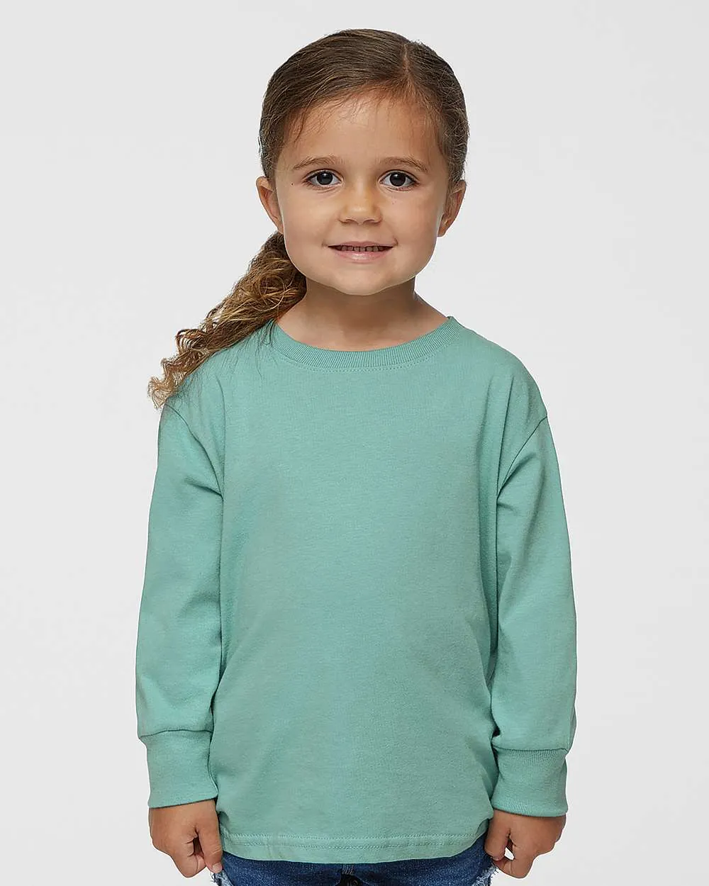 Rabbit Skins Toddler Fine Long Sleeve Saltwater