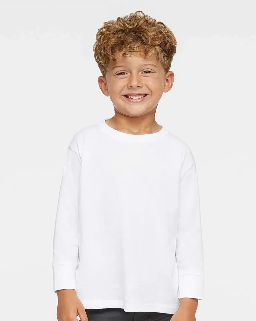 Rabbit Skins Toddler Fine Long Sleeve White