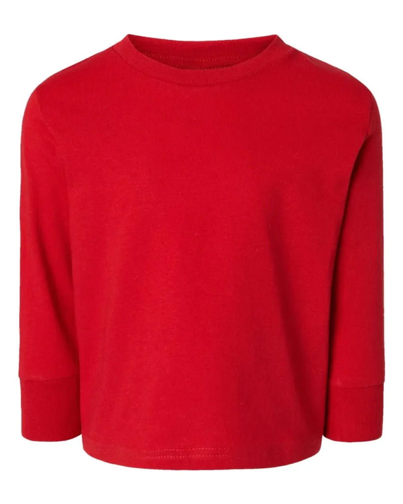 Rabbit Skins Toddler Jersey Long Sleeve Red