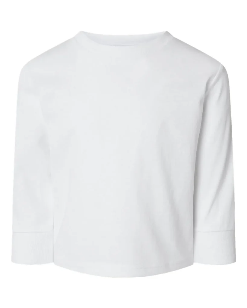 Rabbit Skins Toddler Jersey Long Sleeve White