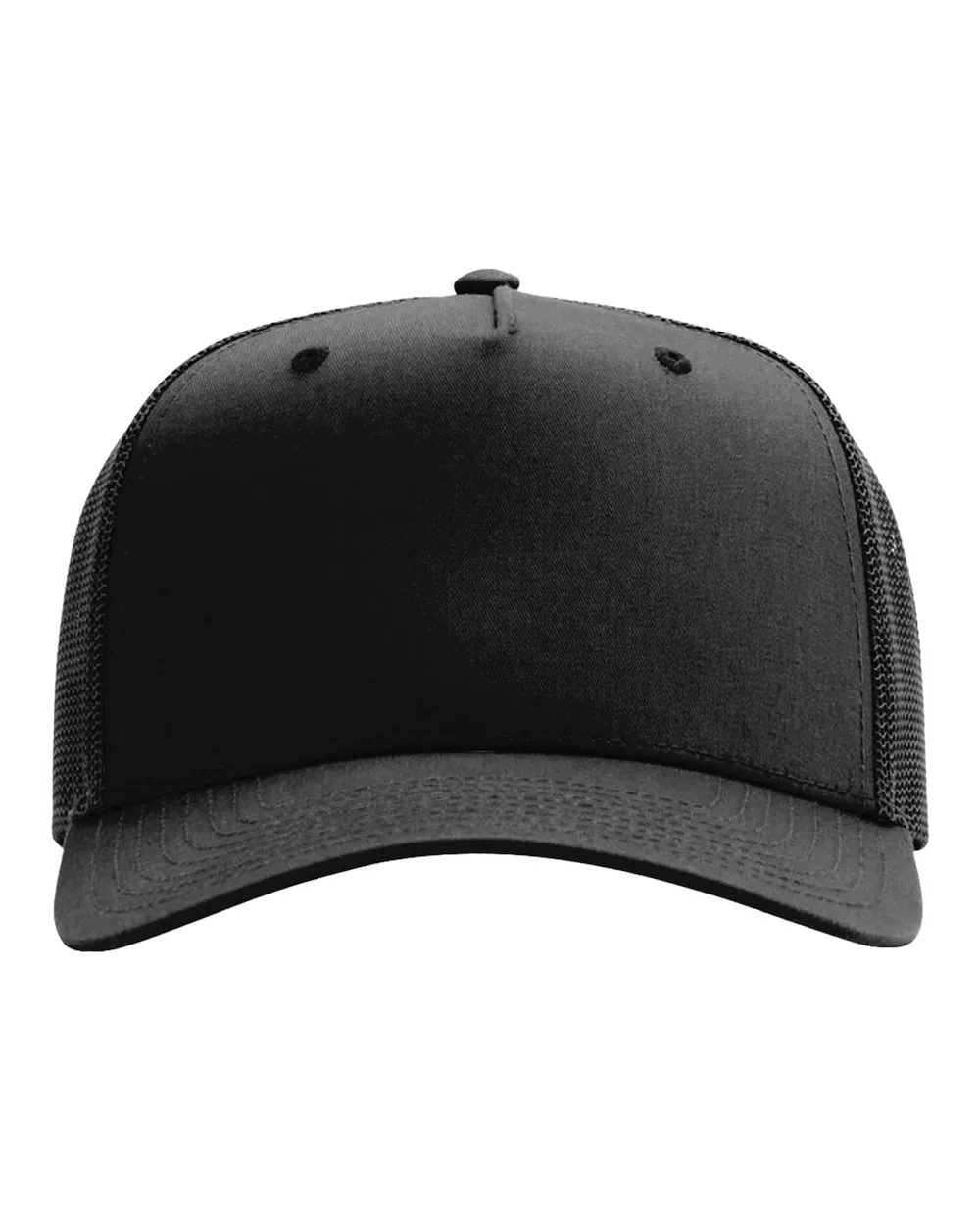 Richardson Five-Panel Trucker Cap Black