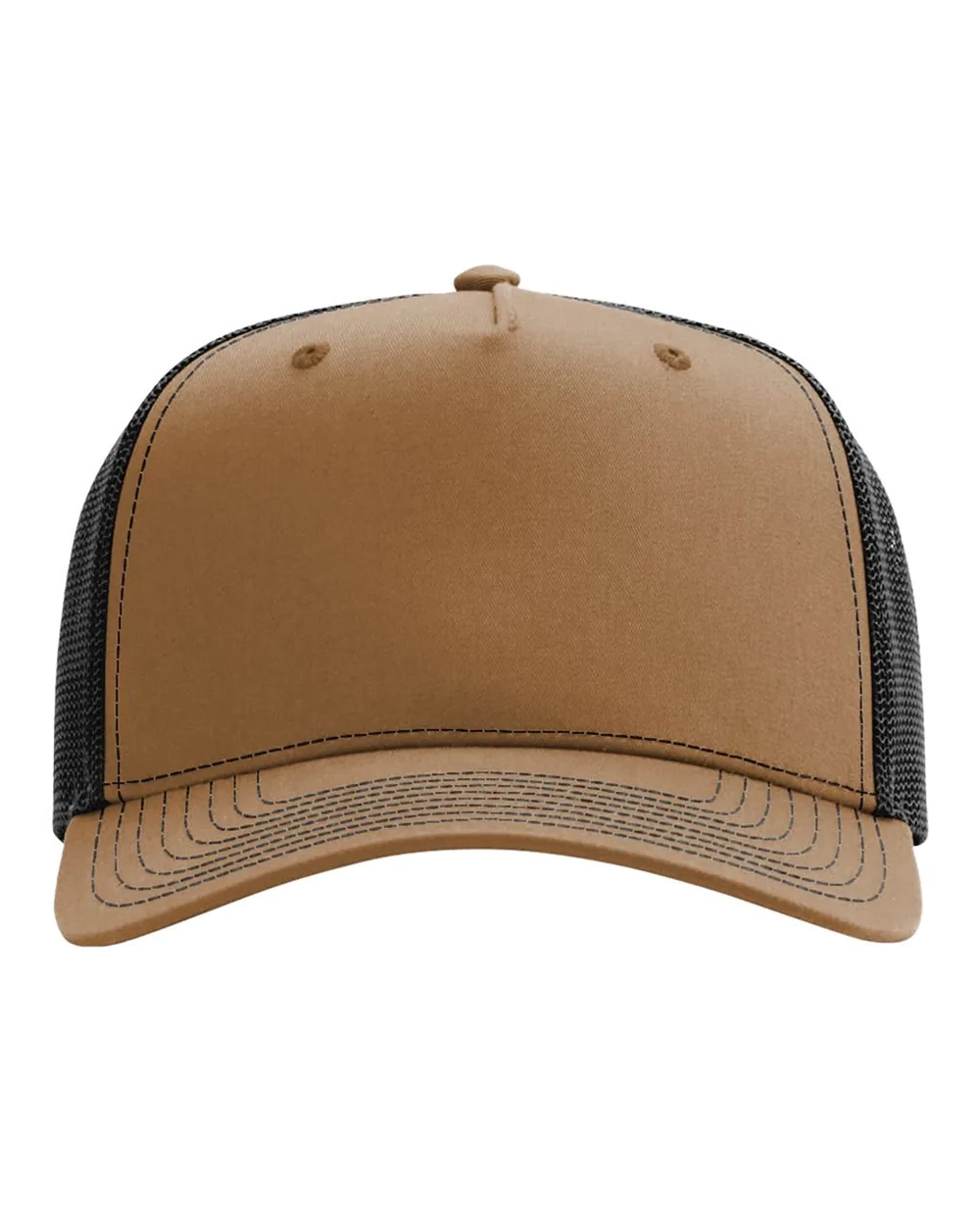 Richardson Five-Panel Trucker Cap Caramel/ Black