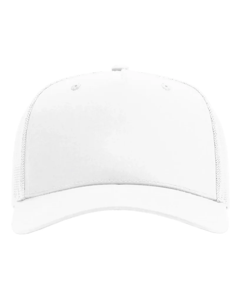 Richardson Five-Panel Trucker Cap White