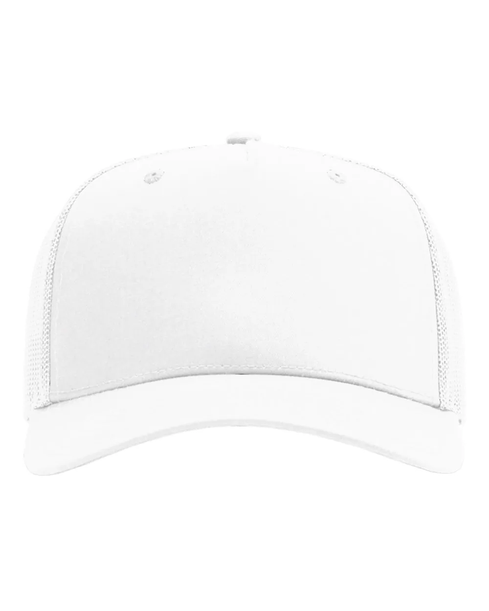 Richardson Five-Panel Trucker Cap White