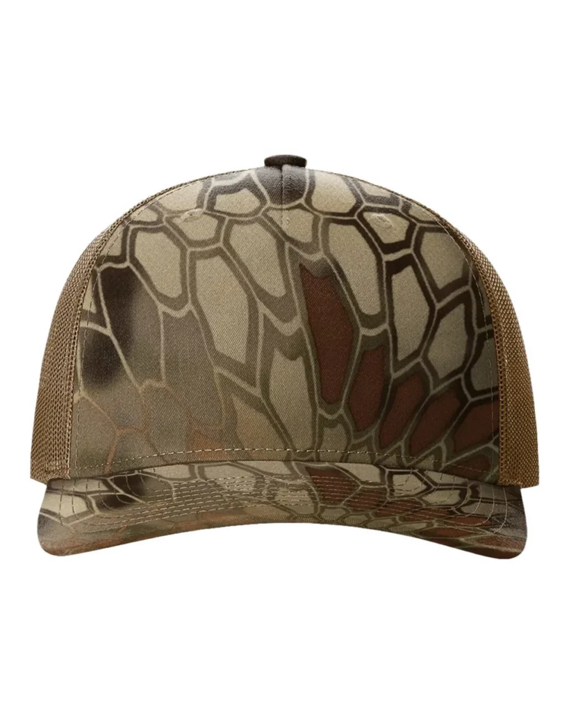 Richardson Printed Five-Panel Trucker Cap Kryptek Highlander/ Buck