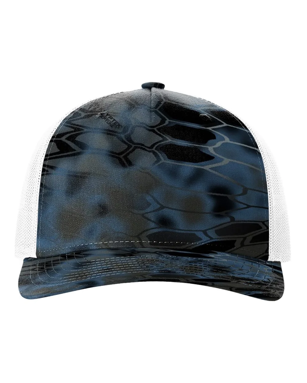 Richardson Printed Five-Panel Trucker Cap Kryptek Neptune/ White