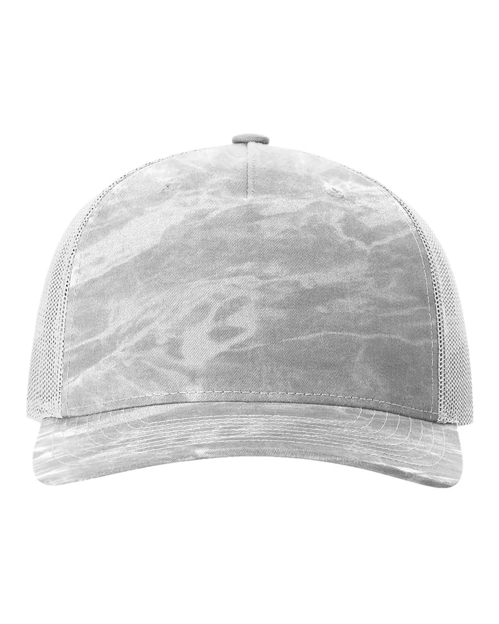 Richardson Printed Five-Panel Trucker Cap Mossy Oak Elements Bonefish/ Light Grey