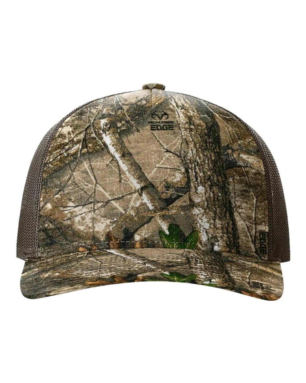 Richardson Printed Five-Panel Trucker Cap Realtree Edge/ Brown
